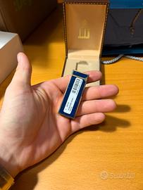 Accendino Dunhill NUOVO Lacca Blu Oro