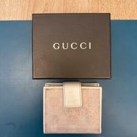 Portafoglio gucci vintage rosa in tessuto e pelle
