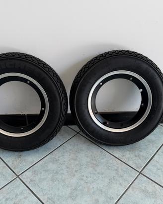 Coppia Cerchi SIP tubeless in alluminio+pneumatici