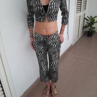 Completo giacca e pantalone nero anni '90