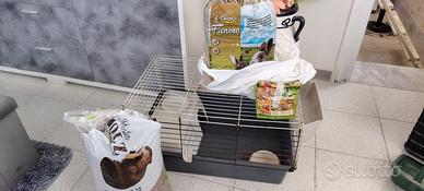 gabbia per conigli o porcellini d'India