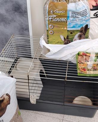 gabbia per conigli o porcellini d'India