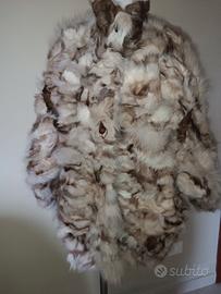 giaccone di pelliccia di coniglio da donna 