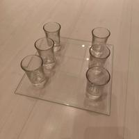 mini scacchiera in vetro