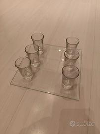 mini scacchiera in vetro