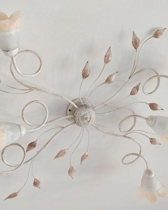 Lampadario in ferro battuto