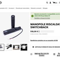 Manopole riscaldate Harley Davidson Touring >2024