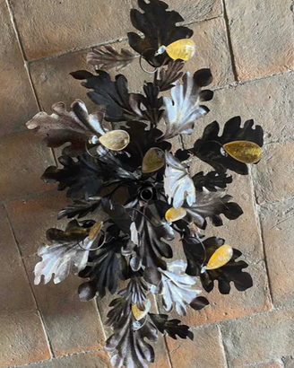 Appliques, Lampadari, Plafoniere Ferro Battuto