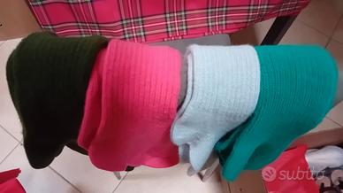 4 paia Calze NUOVE colorate stupende comode- utili