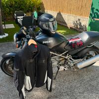 Ducati monster + giacca + casco + guanti