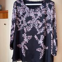 Blusa elegante Elena Mirò con stola in seta