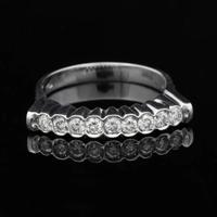 ANELLO VERETTA IN ORO 18 KT BRILLANTI 0.54 CT
