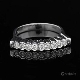 ANELLO VERETTA IN ORO 18 KT BRILLANTI 0.54 CT