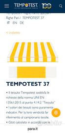 Tessuto per tenda da sole tempotest