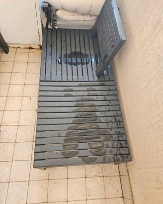 set da giardino/terrazzo 4 sedie e 1 tavolino 
