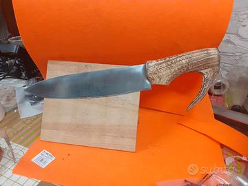 coltello cucina lama fissa Manico  Corno Di Cervo