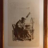 Litografia Pietro Annigoni 