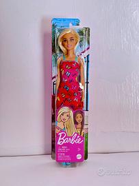 Barbie Fashionistas Abito Rosso con Farfalle