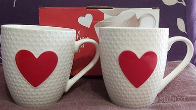 Set 2 tazze Brandani cuore