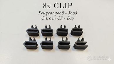 8x clips reggi tubo peugeot 3008 5008 ds7 Crossbac