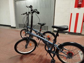 2x Bici Pieghevole Btwin 120 Grigia