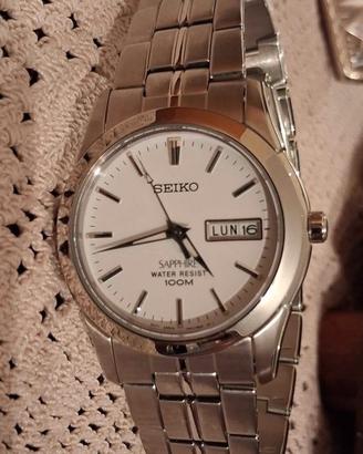 seiko  sapphire orologio da polso nuovo datario 
