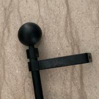 Bastone per tende in metallo nero