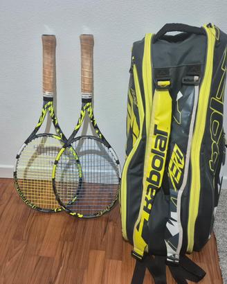 kit 2 babolat pure aero 98 e borsone RHX6
