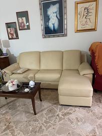 Divano di vera pelle reclinabile