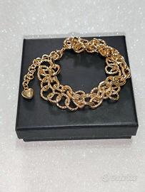 Bracciale Acciaio con Ciondolo a forma di Cuore 