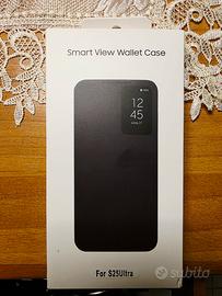 custodia smart wiew case, per galaxy s 25 ultra