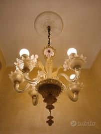 Lampadario in vetro stile Murano Vintage II