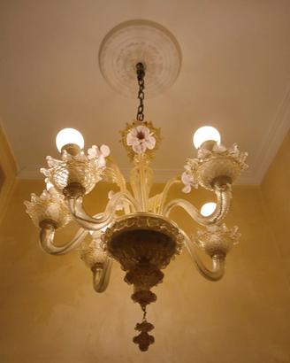 Lampadario in vetro stile Murano Vintage II