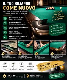 Manutenzione biliardi