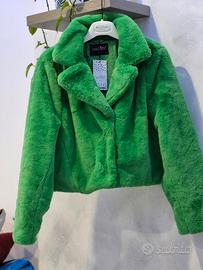 Pelliccia teddy verde