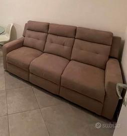 DIVANO 3 POSTI - 2 RECLINER MANUALI
