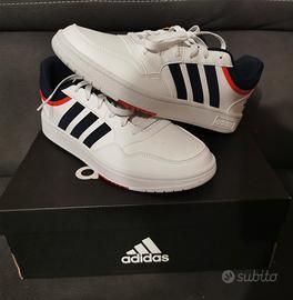 ADIDAS - Hoops 3.0 - BIANCO - Taglia 43 1/3