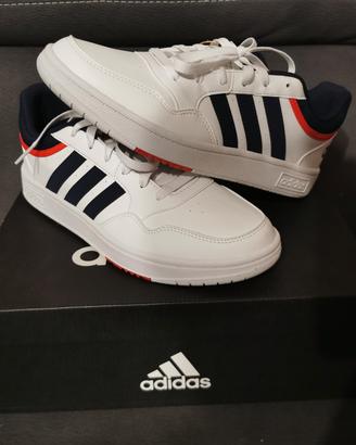 ADIDAS - Hoops 3.0 - BIANCO - Taglia 43 1/3