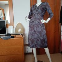 vestito seta vintage sartoriale con spolverino