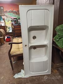 lavabo doppio da cucina ceramica