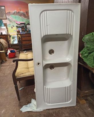 lavabo doppio da cucina ceramica