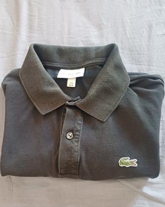 polo lacoste nera taglia 4 m slim fit