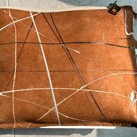 Pochette in Pelle scamosciata Orciani