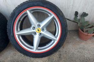 cerchi completi di gomme invernali per ferrari 360