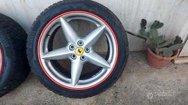 cerchi completi di gomme invernali per ferrari 360