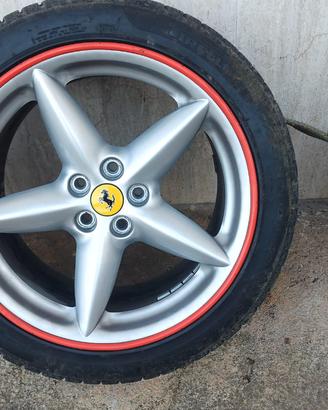 cerchi completi di gomme invernali per ferrari 360