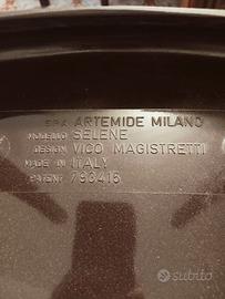 SEDIE ARTEMIDE NERE ANNI '70