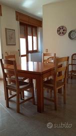 Tavolo in legno allungabile 1x1