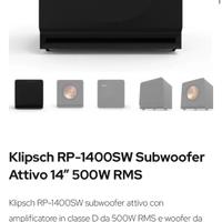 Subwoofer klipsch rp 1400