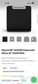 Subwoofer klipsch rp 1400